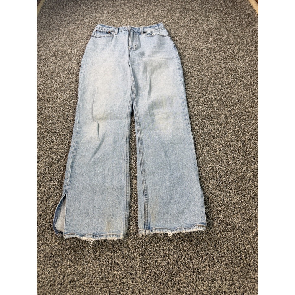 Abercrombie & Fitch The 90s Straight Ultra High Rise Jeans Women's Size 27 Blue